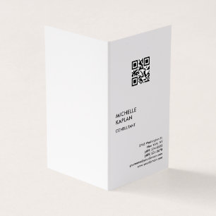 QR Code Modern Professional Exclusive Business Card