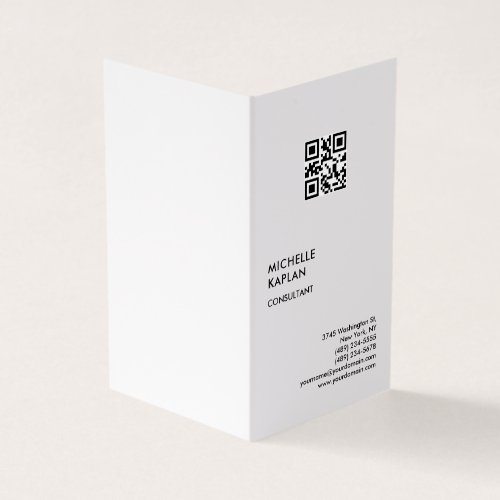 QR Code Modern Professional Exclusive Business Card