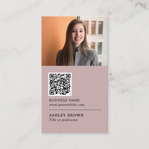 QR code Modern professional real estate photo Busi Business Card
