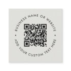 QR Code | Modern Professional Silver Gray