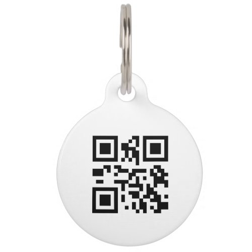 QR Code  Modern  Scannable If Lost Pet Tag