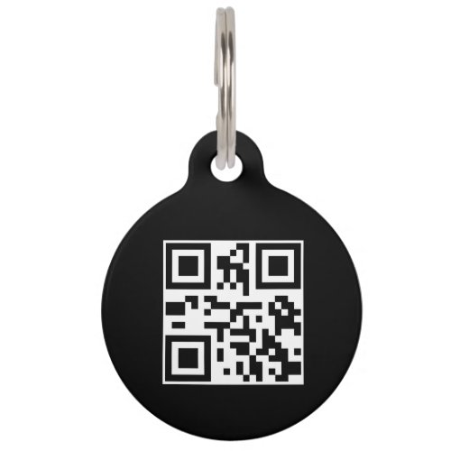 QR Code  Modern  Scannable If Lost Pet Tag