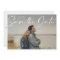 QR code Modern Script Save The Date Wedding