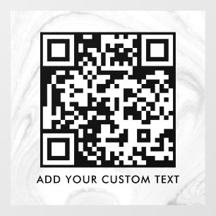 QR Code Modern Simple Stylish Scannable Window Cling