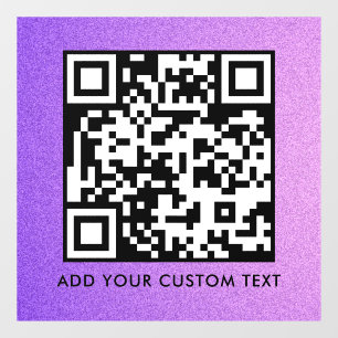 QR Code Modern Simple Stylish Scannable Window Cling