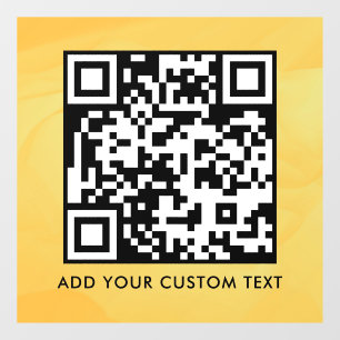 QR Code Modern Simple Stylish Scannable Window Cling