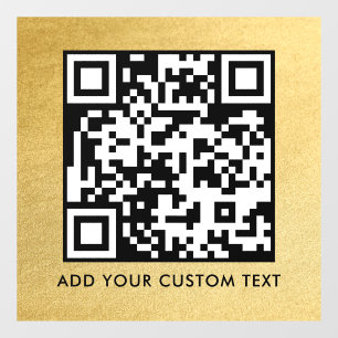 QR Code Modern Simple Stylish Scannable Window Cling