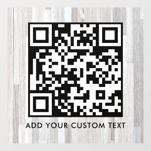 QR Code Modern Simple Stylish Scannable Window Cling
