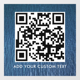 QR Code Modern Simple Stylish Scannable Window Cling