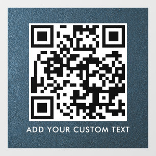 QR Code Modern Simple Stylish Scannable Window Cling