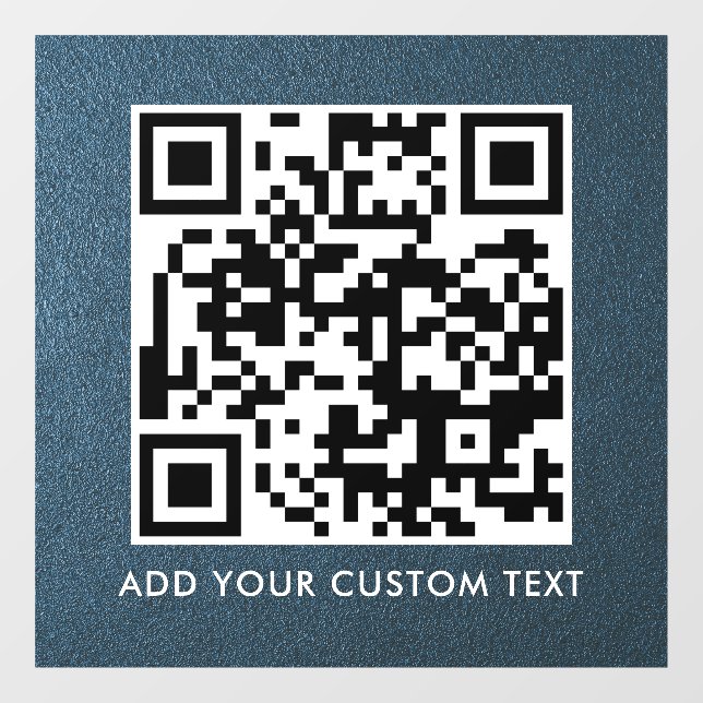QR Code | Modern Simple Stylish Scannable  Window Cling (Sheet)