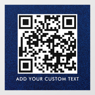 QR Code Modern Simple Stylish Scannable Window Cling