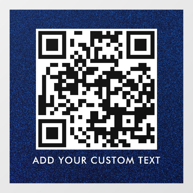 QR Code | Modern Simple Stylish Scannable  Window Cling (Sheet)