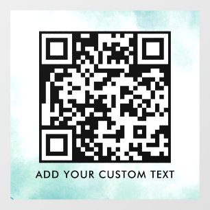 QR Code Modern Simple Stylish Scannable Window Cling