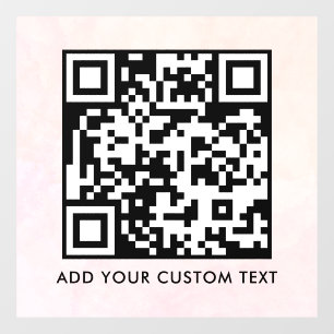 QR Code Modern Simple Stylish Scannable Window Cling
