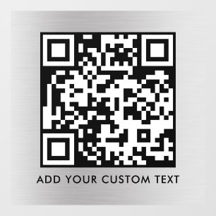 QR Code Modern Simple Stylish Scannable Window Cling