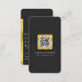 QR code modern stylish gold scannable networking Business Card