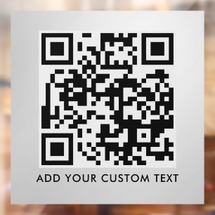 QR Code Modern Stylish Scannable Window Cling