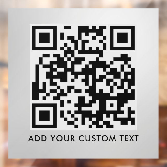 QR Code | Modern Stylish Scannable Window Cling (Sheet 2)