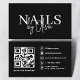 QR Code Nail Specialist Artist Modern Typography 