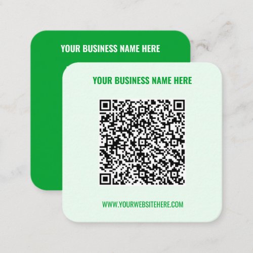 QR Code Name Website Business Card _ Choose Colors
