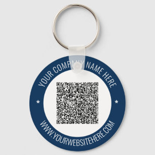 QR Code Name Website Colors Promotional Keychain