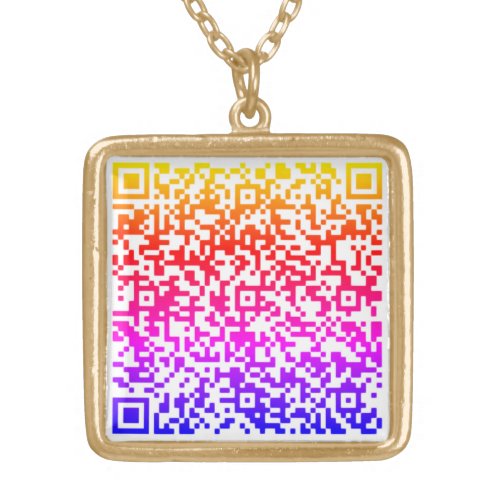 QR Code Necklace Personalized Gift _ Choose Colors