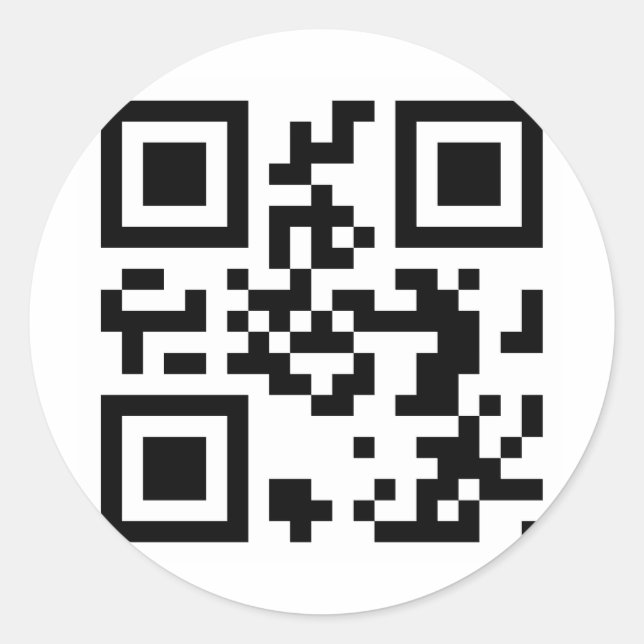 QR Code - Obama 2012 Classic Round Sticker (Front)