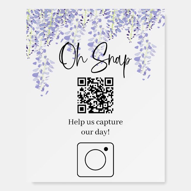 QR code Oh Snap Foam Board (Back)