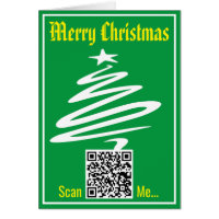QR Code on a Christmas Card