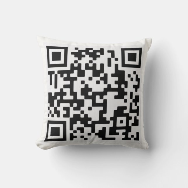 QR Code on a Throw Pillow (Front)