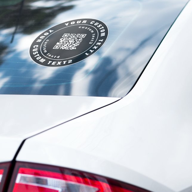 QR code on Vinyl, Business Car Window Bumper Badge Sticker (Creator Uploaded)