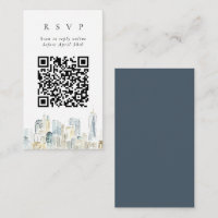 QR Code Online New York City Skyline Website RSVP