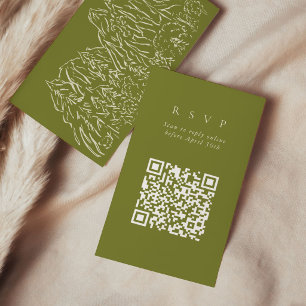 QR Code Online Yosemite National Park Website RSVP Enclosure Card