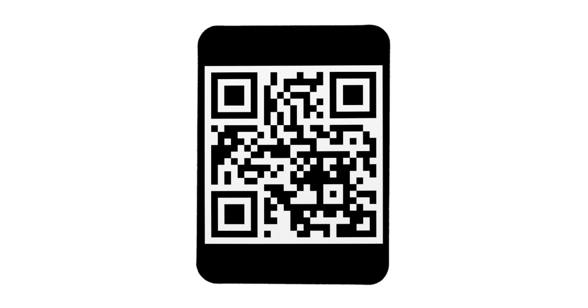 QR Code Only Flexible Photo Magnet | Zazzle