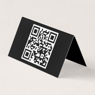 QR Code Only Horizontal Folded Card