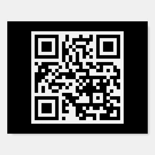 QR Code Only Landscape Foam Board (Front)