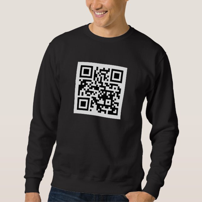 QR Code Only Men's Basic Sweatshirt (Front)