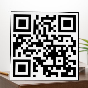 QR Code Only Square Foam Board