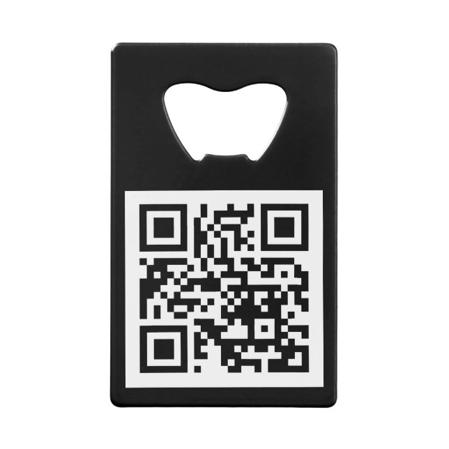 QR Code Only Stainless Steel Bottle Opener (Front)
