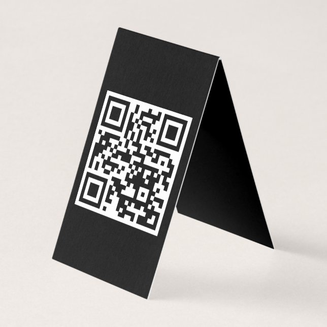 QR Code Only Vertical Folded Card | Zazzle