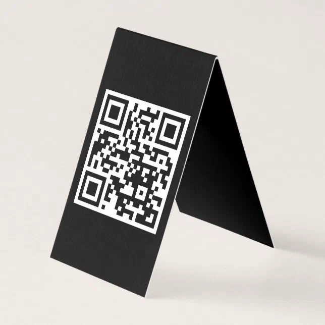 QR Code Only Vertical Folded Card | Zazzle