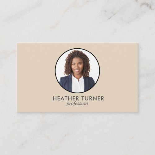 QR CODE or Logo Professional Headshot Photo Ecr Business Card