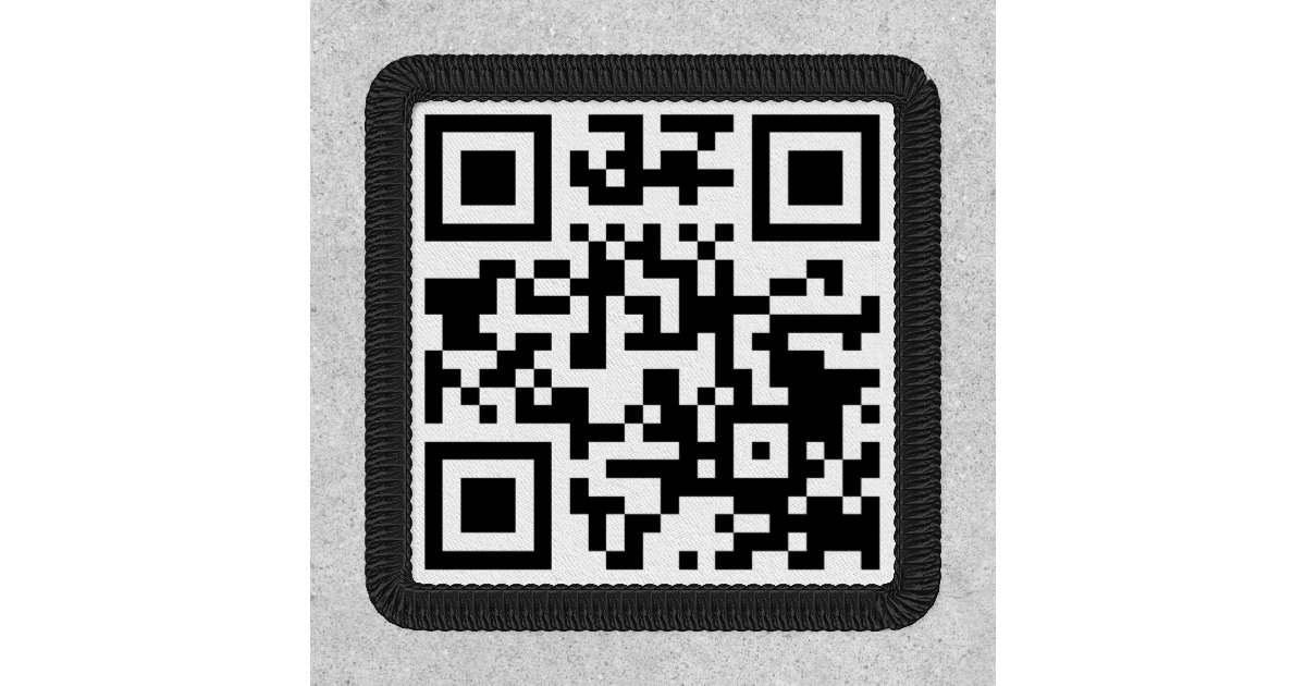 Rick Roll QR Code Morale Patch