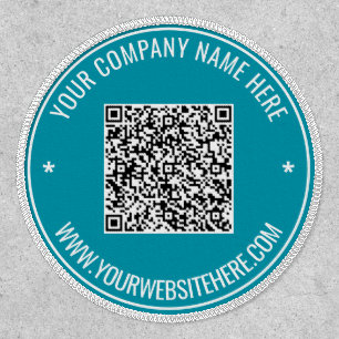 QR Code Patch Custom Text Choose Colors and Font