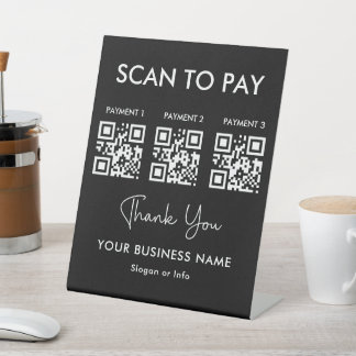 QR Code Payment | Scan to Pay Business Pedestal Sign