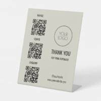 QR Code Payment Scan to Pay Logo Business
