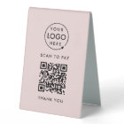 QR Code Payment Table Tent Sign | Scan to Pay