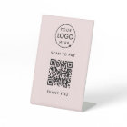 QR Code Payment Tabletop Sign | Scan to Pay