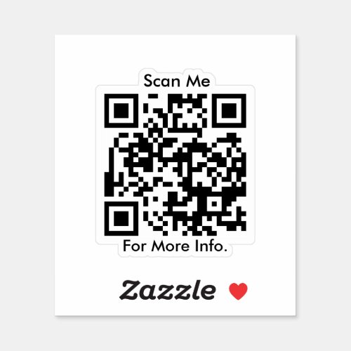 QR Code personalized Sticker